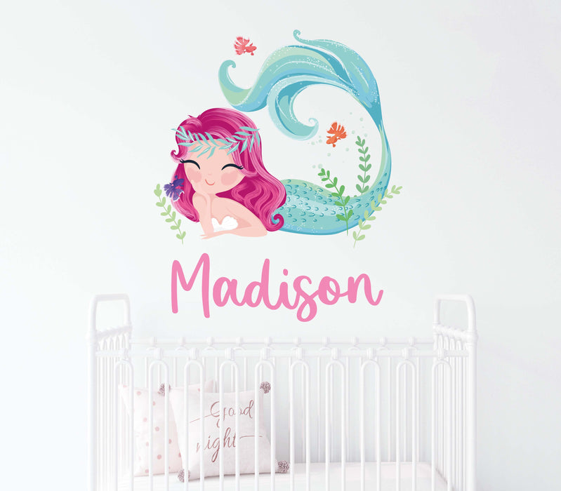 Cute Mermaid Wall Decal